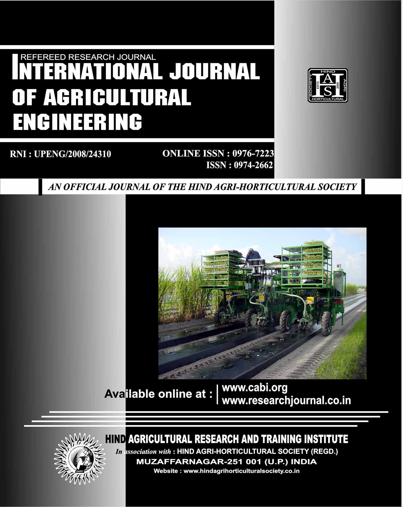 International Journal of Agricultural Engineering