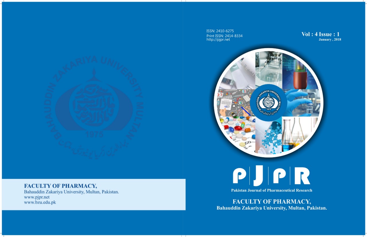 Pakistan Journal of Pharmaceutical Research