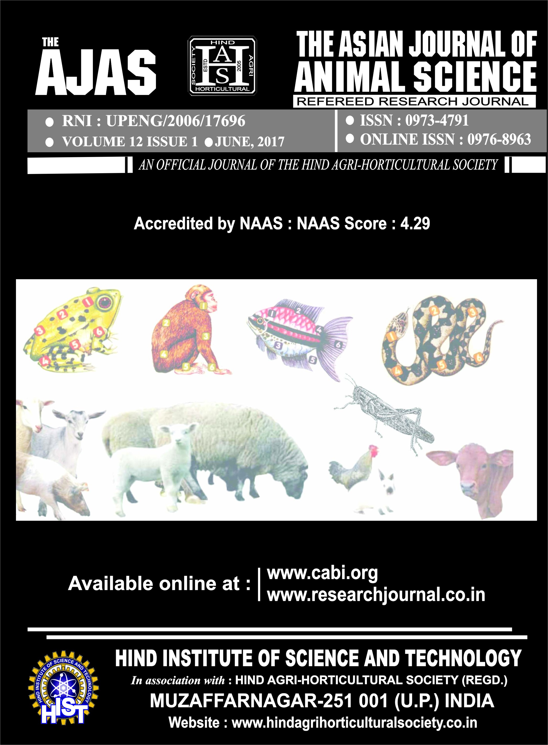 The Asian Journal of Animal Science
